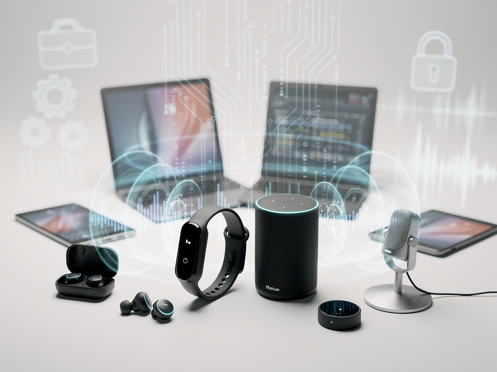 A comparison of current smartphones versus a futuristic OpenAI audio device interface.